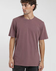 Polera manga corta hombre Plain burdeo - Algodón orgánico - Frøens