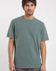 Polera manga corta hombre Plain verde oscuro Froens