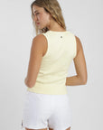 Polera sin mangas mujer lena amarillo Froens