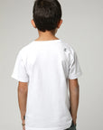 Polera manga corta kids Logo text blanco - Algodón orgánico - Frøens