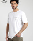 Polera manga corta hombre Nature blanco - Algodón orgánico - Frøens