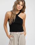 Polera mujer Halter negro - Frøens