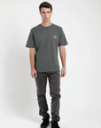 Polera manga corta hombre Traveling verde