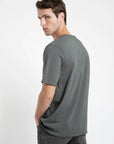 Polera manga corta hombre Traveling verde