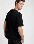 Polera manga corta hombre Plain negro - Algodón orgánico