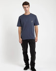 Polera manga corta hombre Helechos azul - Algodón orgánico - Frøens