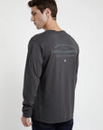 Polera manga larga hombre Back text grafito - Algodón orgánico - Frøens