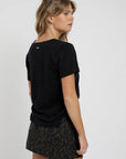 Polera mujer Basic negro - Algodón orgánico - Frøens