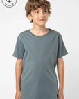 Polera manga corta kids Sunrise azul - Algodón orgánico - Frøens