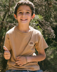 Polera manga corta kids Desierto arena - Algodón orgánico - Frøens
