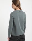 Polera manga larga mujer Nalca piedra - Algodón orgánico