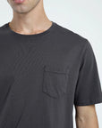 Polera manga corta hombre Bolsillo grafito - Algodón orgánico - Frøens
