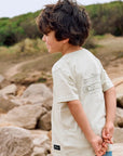Polera manga corta kids Bote beige - Algodón orgánico