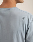 Polera manga corta hombre Plain celeste - Algodón orgánico - Frøens