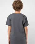 Polera manga corta kids Sunset grafito - Algodón orgánico - Frøens