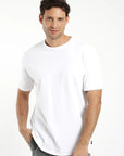 Polera manga corta hombre Plain blanco heavyweight - Algodón orgánico