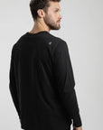 Polera manga larga hombre Foto negro - Algodón orgánico - Frøens
