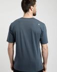Polera manga corta hombre Chilling azul - Algodón orgánico - Frøens