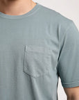 Polera manga corta hombre Bolsillo petróleo - Algodón orgánico - Frøens