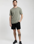 Polera manga corta hombre Plain verde - Algodón orgánico - Frøens