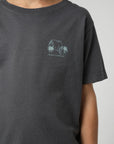 Polera manga corta kids Bungalow grafito - Algodón orgánico - Frøens