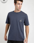 Polera manga corta hombre Helechos azul - Algodón orgánico - Frøens