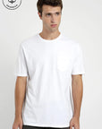 Polera manga corta hombre Bolsillo blanco - Algodón orgánico - Frøens