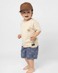 Polera manga corta kids Sun beige - Algodón orgánico - Frøens