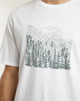 Polera manga corta hombre Bosque blanco - Algodón orgánico