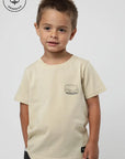 Polera manga corta kids Playa beige - Algodón orgánico - Frøens