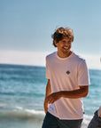 Polera manga corta hombre Sol blanco - Algodón orgánico - Frøens