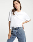 Polera mujer Lino blanco - Frøens