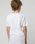 Polera manga corta kids Ola blanco - Algodón orgánico - Frøens