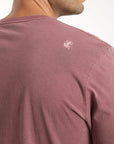Polera manga corta hombre Plain burdeo - Algodón orgánico - Frøens