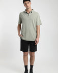 Polera manga corta hombre DT verde claro - Algodón orgánico slub - Frøens