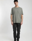 Polera manga corta hombre Bolsillo Stitch verde - Algodón orgánico - Frøens