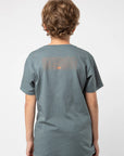 Polera manga corta kids Sunrise azul - Algodón orgánico - Frøens