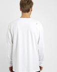 Polera manga larga hombre Hoja blanca - Algodón orgánico