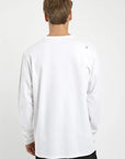 Polera manga larga hombre heavyweight Plain blanco - Algodón orgánico