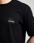 Polera manga corta hombre Roadtrip negro - Algodón orgánico - Frøens