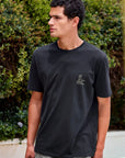 Polera manga corta hombre Pato negro - Algodón orgánico