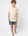 Polera manga corta kids Sun beige - Algodón orgánico - Frøens