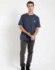 Polera manga corta hombre Oso flojo azul - Algodón orgánico - Frøens