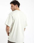 Polera manga corta hombre Oversize beige - Algodón orgánico - Frøens