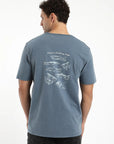 Polera manga corta hombre Pez azul