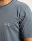 Polera manga corta hombre Pez azul
