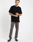 Polera manga corta hombre heavyweight Plain negro