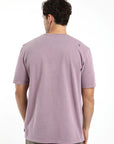 Polera manga corta hombre Plain rosa heavyweight - Algodón orgánico
