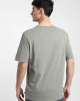 Polera manga corta hombre Bolsillo Stitch verde - Algodón orgánico - Frøens