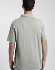 Polera manga corta hombre DT verde claro - Algodón orgánico slub - Frøens
